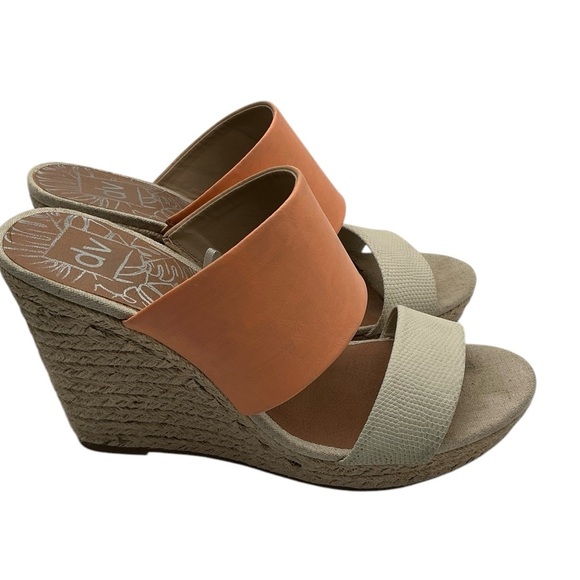 Dolce VITA lotty beige‎ orange straps espadrilles size 9 - Picture 1 of 6